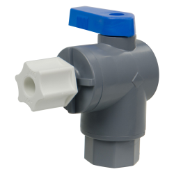 2-Way Straight 638 PVC Ball Valve 3/8"FNPT x 3/8"FNPT    22298 
