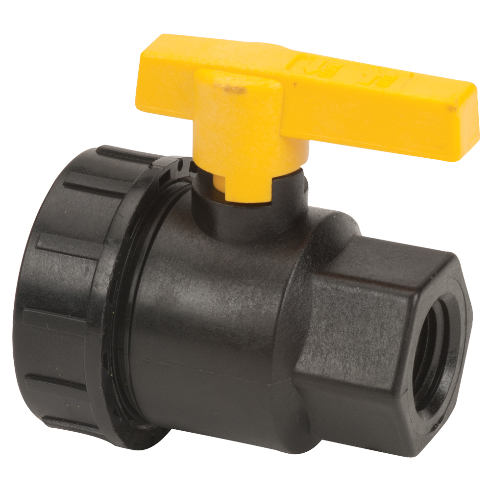 1/2" Full Port Single Union Valve with 3/4" Flow Size