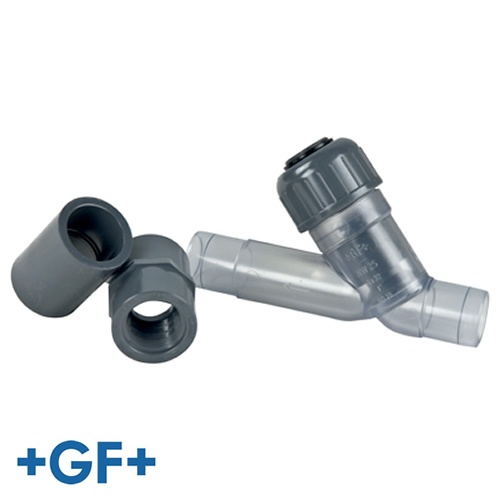 GF VC YCheck Clear PVC Valves U.S. Plastic Corp.