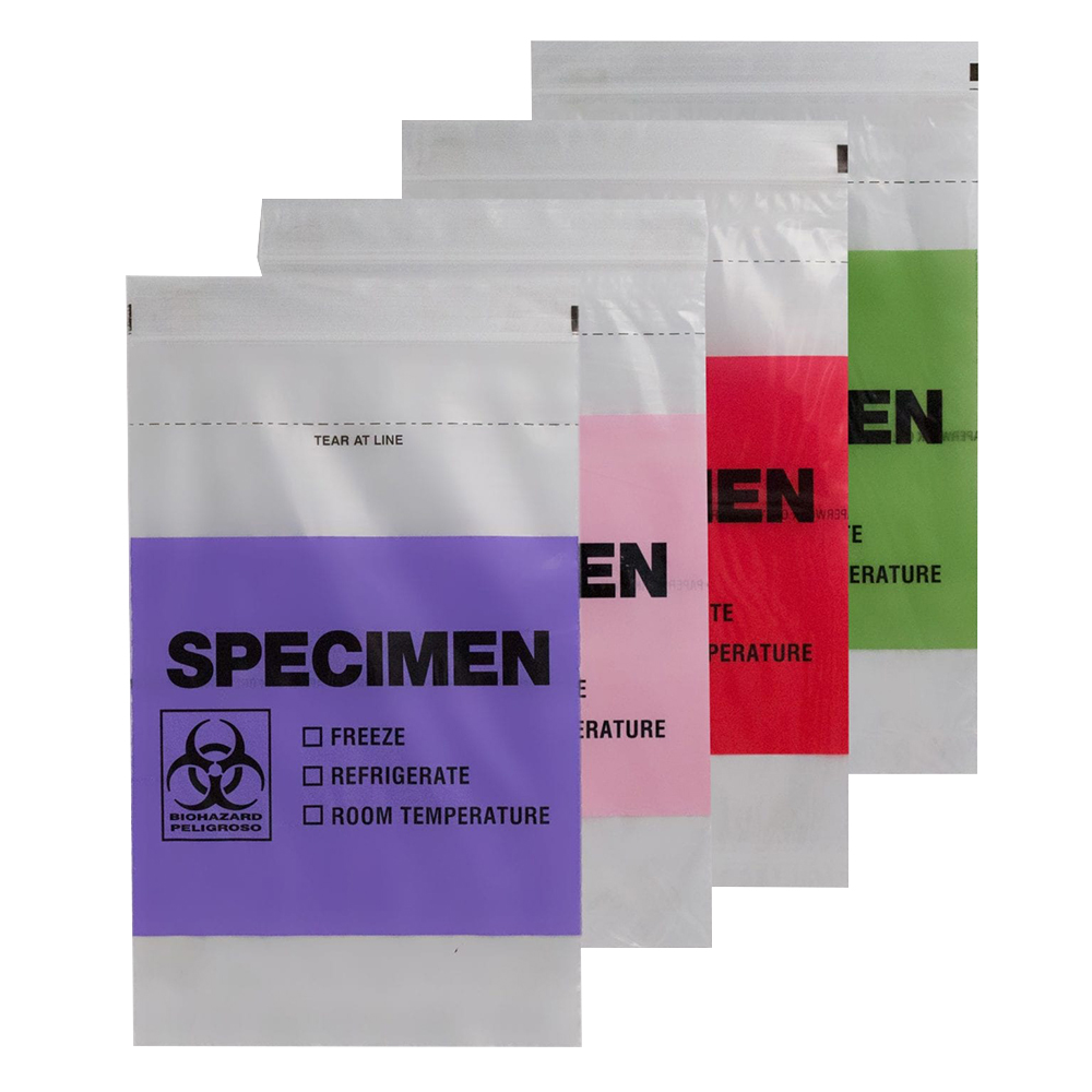 Color Coded Specimen Bags U.S. Plastic Corp.