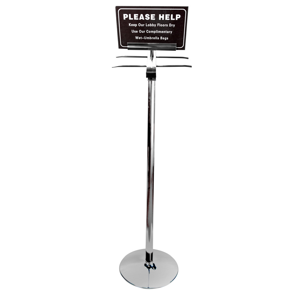 49" x 12" Iron & Steel Umbrella Bag Stand U.S. Plastic Corp.