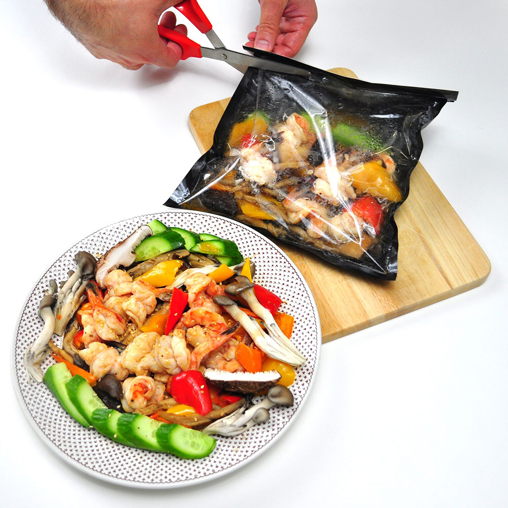 10-3/4" x 7-7/8" Black Heat Seal Microwave & Oven Bags