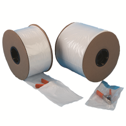 Pre-Opened Bags – White Front & Clear Back