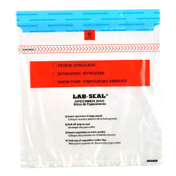 13" x 18" x 1.8mil Lab-Loc ® Specimen Bags with Removable Biohazard Symbol