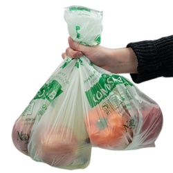 15" x 17" 0.6 mil NaturBag™ Compostable Produce Bags - Case of 1200