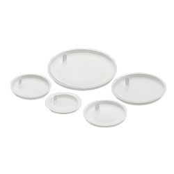 89mm White Polypropylene Tabbed Jar Disc