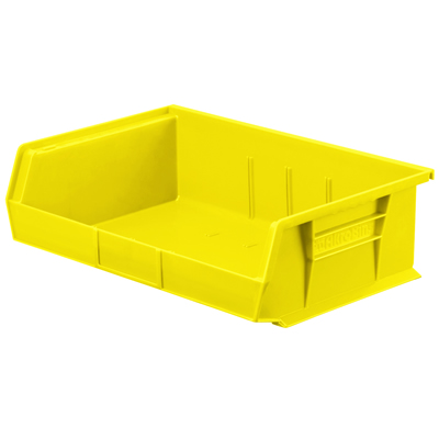 10-7/8" L x 16-1/2" W x 5" Hgt. OD Yellow Storage Bin