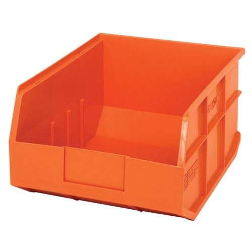 14" L x 11" W x 7" Hgt. Quantum® Orange  Stackable Shelf Bin