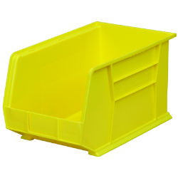 18" L x 11" W x 10" Hgt. OD Yellow Storage Bin