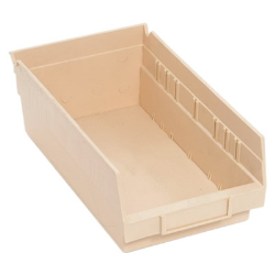 Ivory Quantum® Economy Shelf Bin - 11-5/8' L x 6-5/8" W x 4" Hgt.