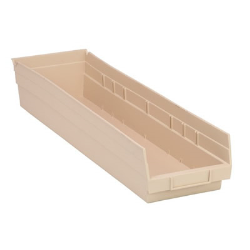 Ivory Quantum® Economy Shelf Bin - 23-5/8" L x 6-5/8" W x 4" Hgt.