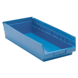 Blue Quantum® Economy Shelf Bin - 17-7/8" L x 8-3/8" W x 4" Hgt.