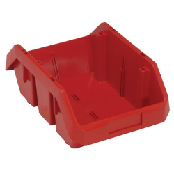 12-1/2" L x 8-3/8" W x 5" Hgt. Red QuickPick Double Sided Bin