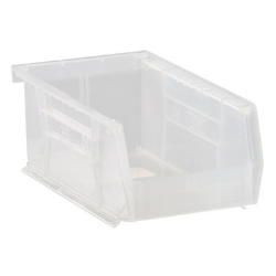 7-3/8" L x 4-1/8" W x 3" Hgt.  Quantum® Clear-View Ultra Series Stack & Hang Bin