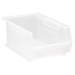 13-5/8" L x 8-1/4" W x 6" Hgt.  Quantum® Clear-View Ultra Series Stack & Hang Bin