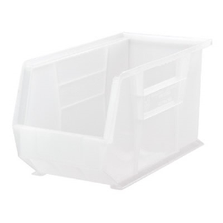 18" L x 8-1/4" W x 9" Hgt. Quantum® Clear-View Ultra Series Stack & Hang Bin