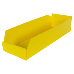 6" Wide Corrugated Plastic Bins for 18" Shelving 17-3/4" L x 6" W x 4" Hgt.