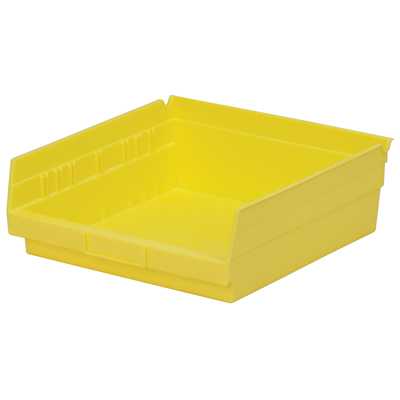 Yellow Akro-Mils® Shelf Bin - 11-5/8" L x 11-1/8" W x 4" Hgt.