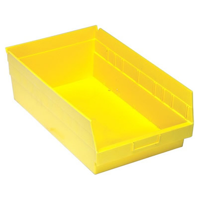 17-7/8" L x 11-1/8" W x 6" Hgt. Yellow Quantum® Store-More Shelf Bin