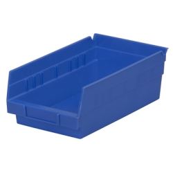 Blue Akro-Mils ® Shelf Bin - 11-5/8" L x 6-5/8" W x 4" Hgt.