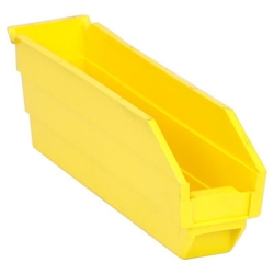 Yellow Quantum ® Economy Shelf Bin - 11-5/8" L x 2-3/4" W x 4" Hgt.