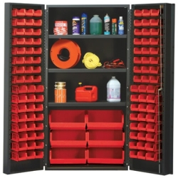 Red Quantum ® Heavy Duty 36" Wide Cabinet w/Adjustable Shelves