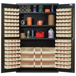 Ivory Quantum ® Heavy Duty 48" Wide Cabinet w/Adjustable Shelves