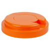 120mm Snap Top Cap for Towel Wipe Canister- Orange