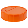 120mm Threaded Cap with Spring for Towel Wipe Canister- Orange