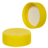 28/400 Yellow Polypropylene Ribbed Cap with F217 Liner