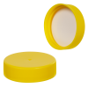 38/400 Yellow Polypropylene Ribbed Cap with F217 Liner