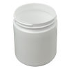 16 oz. White PET Straight-Sided Round Jar with 89/400 Neck (Cap Sold Separately)