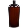 32 oz. Light Amber PET Vale High Clarity Oval Bottle with 28/415 Neck (Cap Sold Separately)