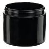4 oz. Black Polypropylene Straight-Sided Double-Wall Round Jar with 70/400 Neck (Cap Sold Separately)