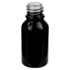 15mL Shiny Black E-Liquid Boston Round Glass Bottle with 18/415 Neck (Cap Sold Separately)