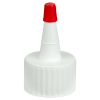28/410 White Yorker Spout Cap with Regular Red Tip