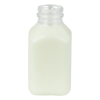 10 oz. Clear PET SQB Square Beverage Bottle with 38mm DBJ Neck (Cap Sold Separately)