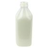 1 Liter Clear PET Square Beverage Bottle with 38mm DBJ Neck (Cap Sold Separately)