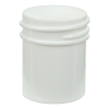 1/2 oz. White Polypropylene Straight-Sided Round Jar with 33/400 Neck (Cap Sold Separately)