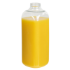 32 oz. Clear PET French Square Bottle with 38mm ISS/IPEC Neck (Cap Sold Separately)