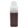 16 oz. Tall Square Pint HDPE Beverage Bottle with 38mm SSJ Neck (Cap Sold Separately)