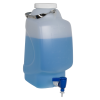 10 Liter Diamond® RealSeal™ Rectangular Polypropylene Carboy with Spigot