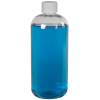 32 oz. Clear PET Traditional Boston Round Bottle with 28/410 White Ribbed Cap with F217 Liner