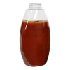 18 oz. PET Inverted Oval Sauce Bottle with 38/400 Neck (Cap Sold Separately)