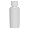 2 oz. White PET Cylindrical Bottle with 20/410 White Ribbed CRC Cap with F217 Liner