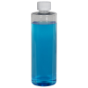 12 oz. Clear PET Cylindrical Bottle with 24/410 White Ribbed CRC Cap with F217 Liner