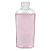 6 oz. Clear PET Cosmo High Clarity Oval Bottle with 24/410 White Ribbed CRC Cap with F217 Liner