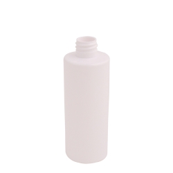 4 oz. White PET Cylindrical Bottle with 20/410 Neck (Cap Sold Separately)