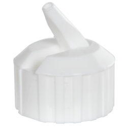 28/400 White Polypropylene Flip-Top Cap