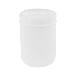 70 oz. White Snap Top Towel Wipe Canister with 120mm Neck (Cap Sold Separately)